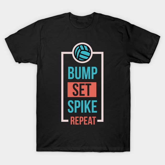 For the Love of Volleyball Funny Sports T-Shirt by CR8ART